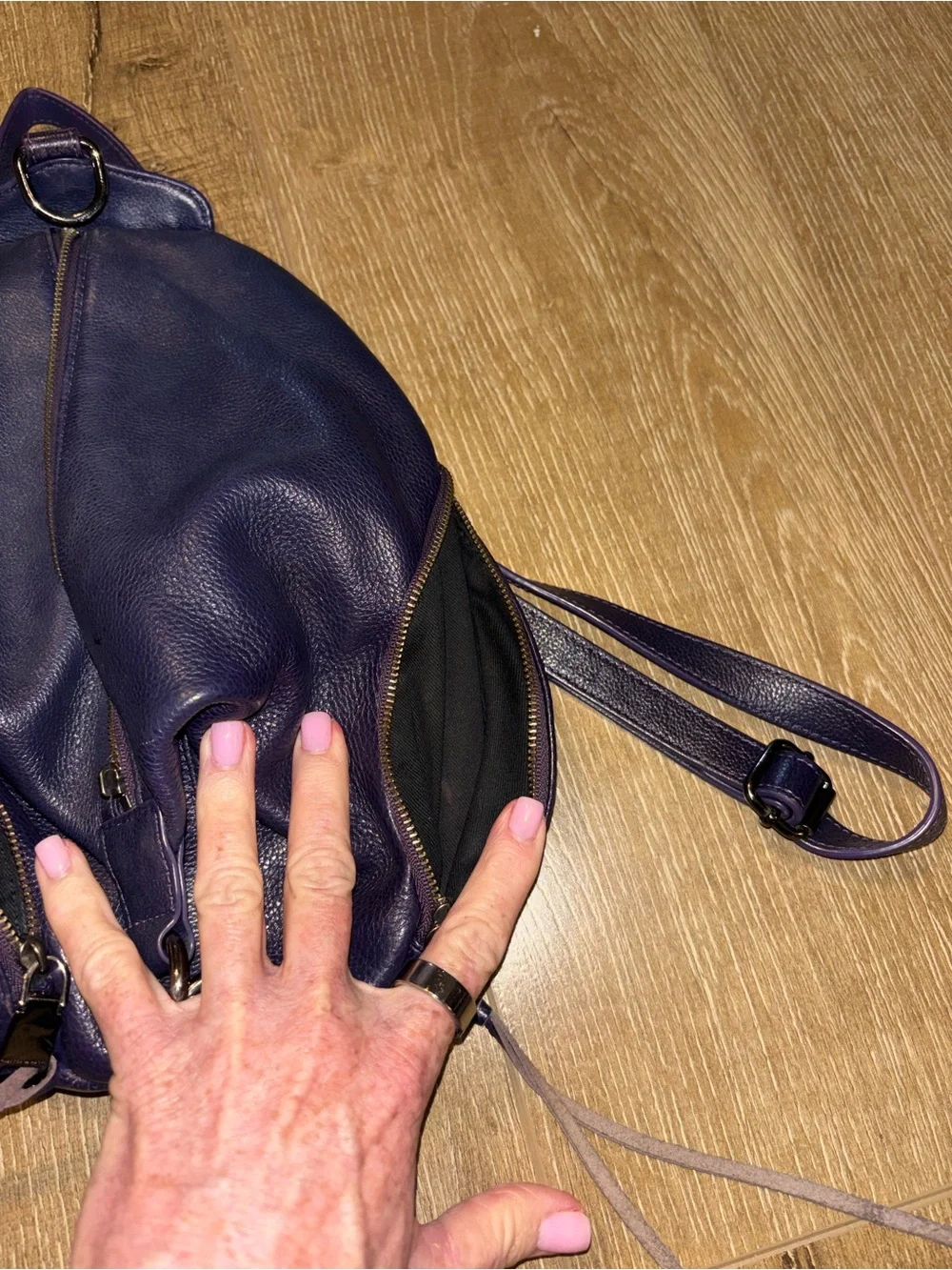 Rebecca Minkoff all leather backpack tote